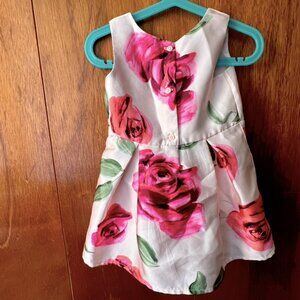 3/$20 Children's Place 2T Kids Dress Satin Rose Print